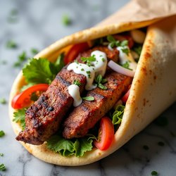 Menu sandwich kebab